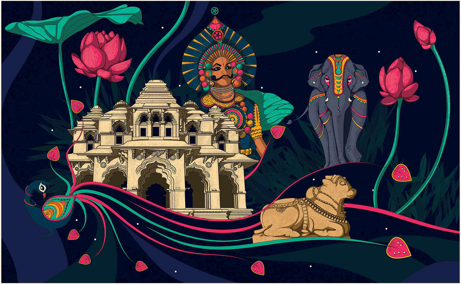 Temple illustration